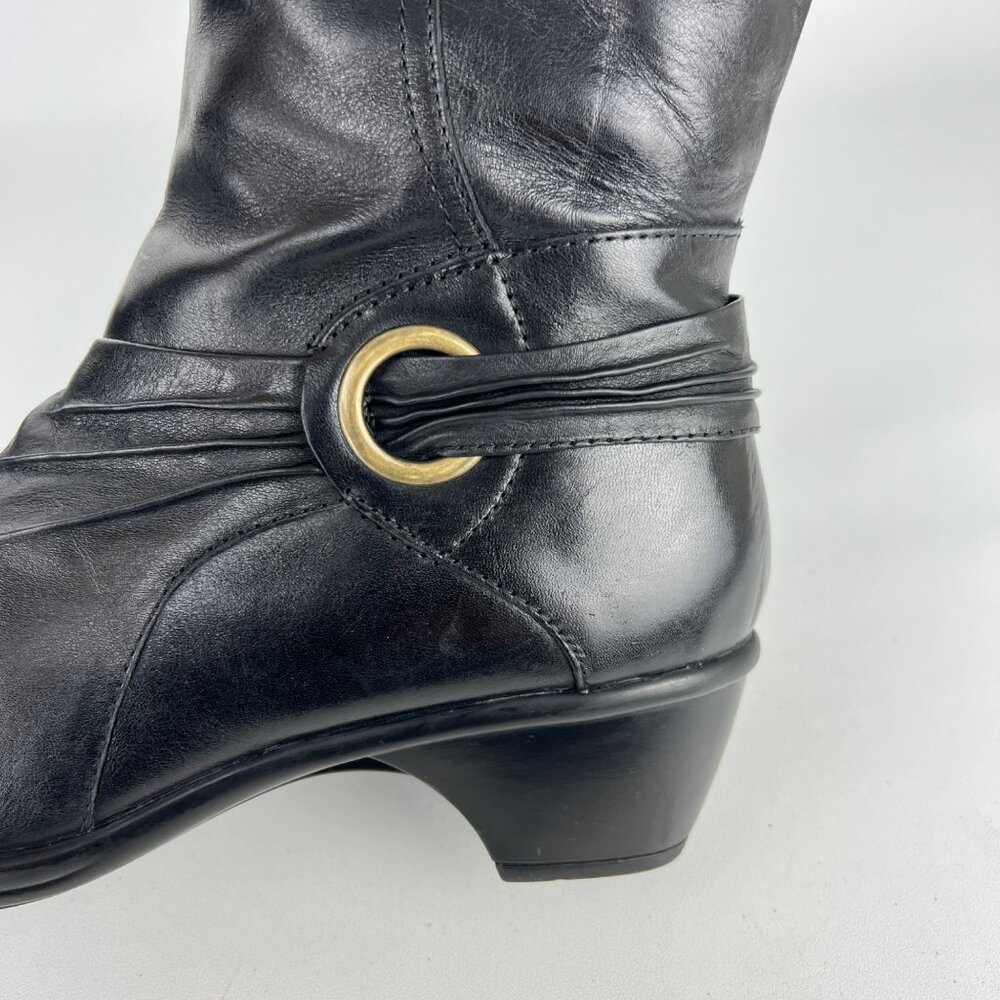 Clarks Black Heeled Boots - Picture 10 of 16